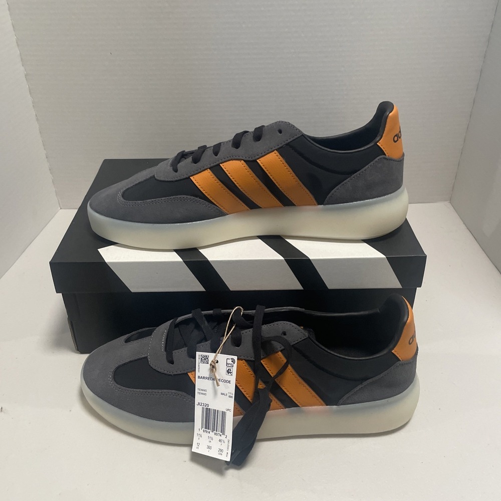 Size 12 - Men's Adidas Barreda Decode Black Focus Orange Grey JI2320